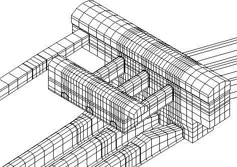 洞室群結構三維有限元網格圖,建築結構行業應用解決方案